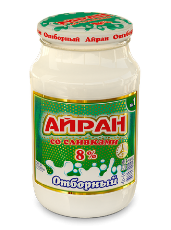 Айран Отборный 8% стекло 900г*8